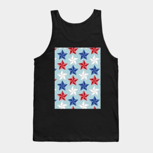 Stars Pattern 4th Of July Tank Top